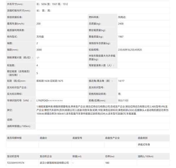 车长超5米！小鹏全新车型P7+完成申报：造型亮眼对标智界S7