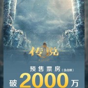 成龙、娜扎主演！《神话》续集电影《传说》预售票房破2000万元