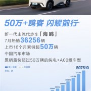 纯电A00级小车最强选手！比亚迪海鸥上市16个月销量超50万