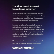 纸质游戏杂志落幕：33年传奇刊物《Game Informer》宣布停刊！